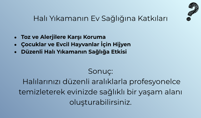 Halı Yıkamanın Ev Sağlığına Etkisi